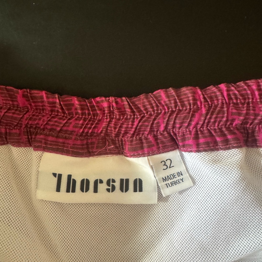 thorsun Men's Pink Swim Board Shorts